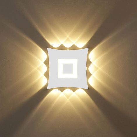 18W Moderne Lampe Murale LED Applique Murale Imperméable Aluminium Lampe de Mur LED Intérieur Extérieur pour Salon Chambre à Coucher Salle de Bains Couloir Escalier Entrée Porche 18cm (1/5)