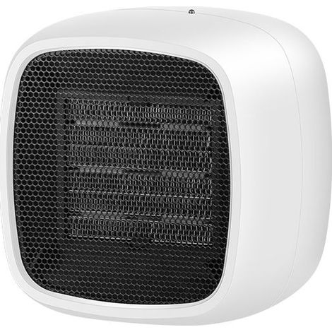 Radiateur Soufflant Radiateur céramique, Chauffage D'appoint lectrique Portable, Chauffage Soufflant Salle de Bain, 2 niveaux de puissance, Protection Contre la Surchauffe et le Basculent,blanc (1/5)