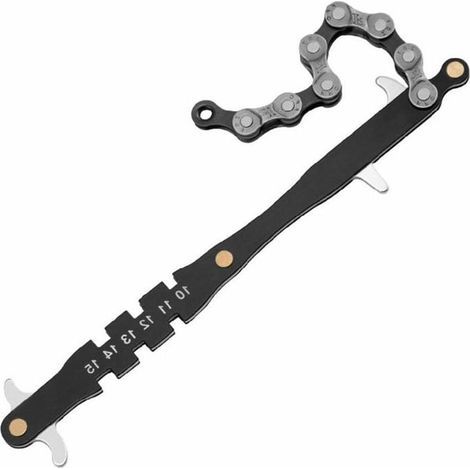HONORNIC - Outils de clé, clé à chaîne à cliquet robuste professionnelle, clé à filtre à huile, clé à tube de chaîne polyvalente (1/4)