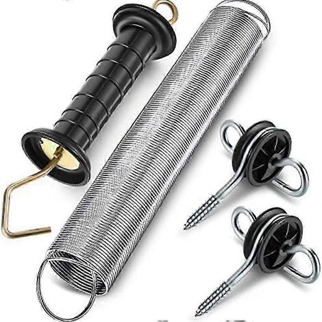 Kit de poignée pour porte de clôture électrique, kit de porte de clôture électrique, kit de poignée de porte à ressort et boulon d'ancrage, SZRH AS (1/5)