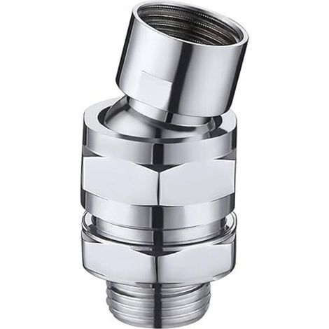Pommeau de douche pluie rotule réglable pommeau de douche pommeau de douche en laiton aérateur de douche raccord pour pommeau de douche raccord de douche G 1/2 chrome poli,
