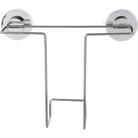 Porte-revues sans perçage avec ventouse puissante pour salle de bain et WC Étagère de rangement moderne sans traces pour magazines et journaux Montage facile (1/5)
