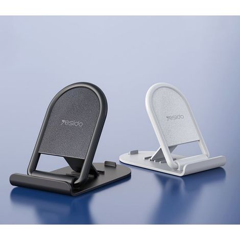 Table Pliante Voiture - Support Telephone Integre - Pour Telephone Et Petite Tablette - 4,9x9,3x1 Cm - 19 G - Blanc (1/5)