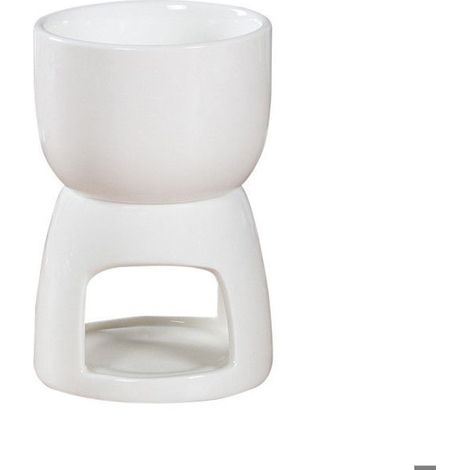 1 x à fondue, Céramique, 2 Fourchettes, Acier inoxydable, Chocolat blanc, Intérieur