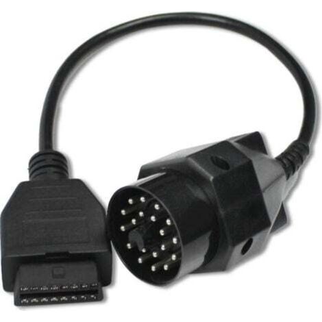 [NON UTILIZZATO] Cavo adattatore OBD2 da 20 pin BMW Edibas a 16 pin per dispositivo diagnostico OBD, adatto a modelli più vecchi, compatibile con BMW 1982-2002