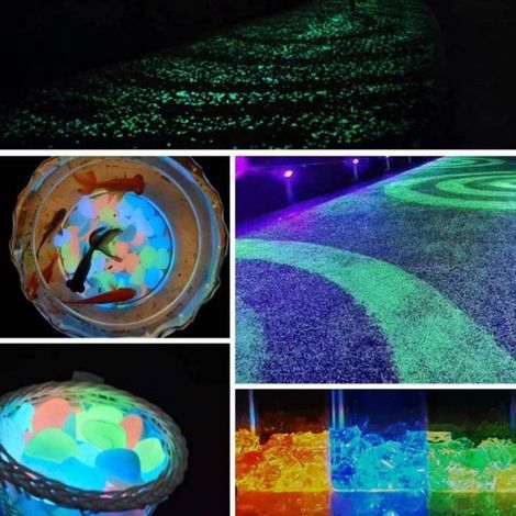 Gravier Lumineux - Non spécifié - 100 pièces - Couleur mélangée - 2-3 cm - Décoration polyvalente (1/4)