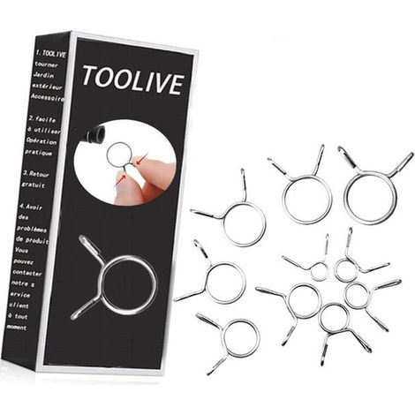 150 Pinces à Ressort de Conduite de Carburant, 10 Tailles de Colliers de Serrage pour Tuyaux 5-14mm, Fixation de Durite Universelle (1/5)