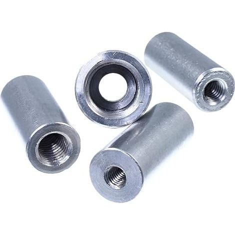 Lot de 5 manchons de réduction M12 vers M16, en acier inoxydable V2A VA A2, version ronde, deux filetages intérieurs différents