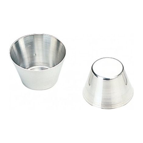 Ibili Molde para flan plateado 7 cm acero de calidad