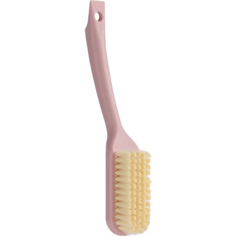 Brosse à chaussures Poignée longue Bristles douces Plastique durable Rose pour nettoyage efficace et rangement facile (1/5)
