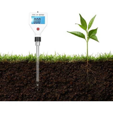 Testeur De Sol Numérique Portable, Compteur EC De Sol Avec Écran Rétro-éclairé, Testeur De Salinité Du Sol Pour Serre, Jardin, Ferme, Verger (1/5)