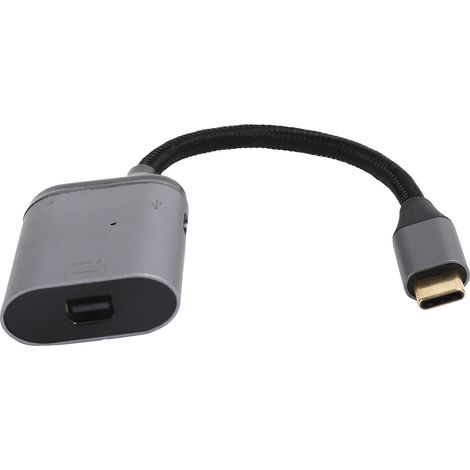 Adaptateur USB-C vers Mini DisplayPort 1.4 pour Projecteur, Écran, Téléviseur - Compatible Charge Rapide (1/5)