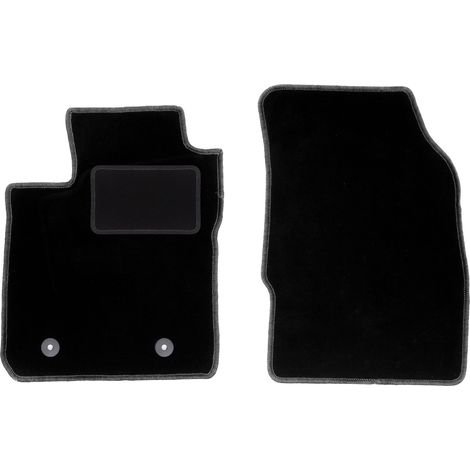 Alfombrillas delanteras para Ford Puma II crossover (2017-), color negro.