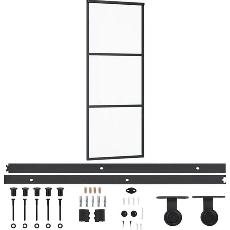 Maison Exclusive - Puerta corredera con herrajes ESG vidrio y alu