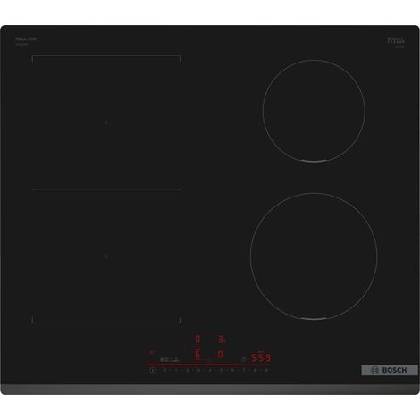 Bosch Serie 6 PVS631HB1E. Colore del prodotto: Nero, Posizionamento dell'apparecchio: Da incasso, Dimensione della larghezza del piano cottura: 60 cm. Tipo di controllo: Touch, Posizione di control... (1/5)