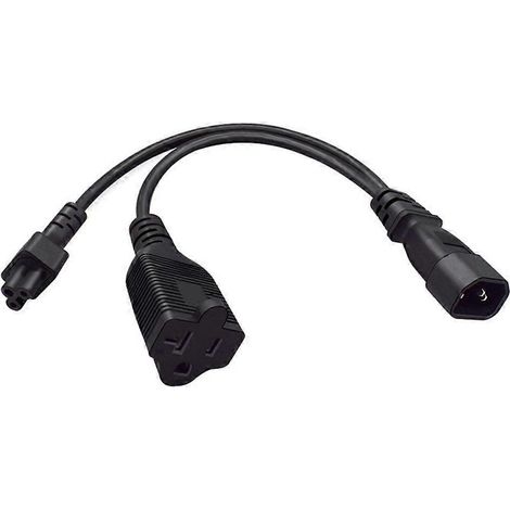 Y-Splitter-Netzkabel mit IEC320 C14-Stecker (3-polig, männlich)