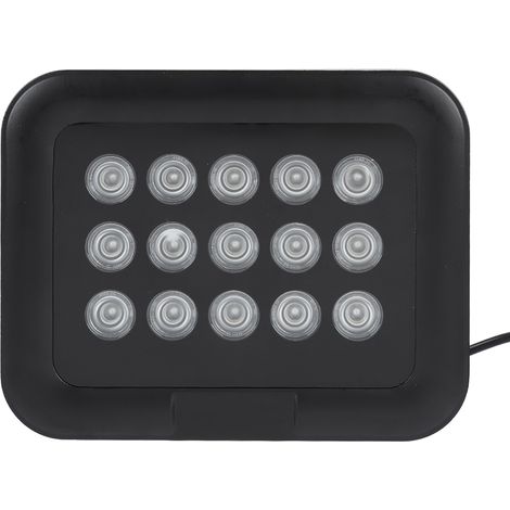 Caméra de sécurité avec éclairage infrarouge (IR) intégré, 15 LED infrarouges, 12 V CC, étanche IP66 et vision nocturne. (1/5)