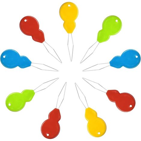 20 Pieces Plastic Needle Threaders DIY Threader Plastic Needle Threader for Sewing Thread Sewing Needle Threader for Crafts and DIY (Multicoloured) (1/5)