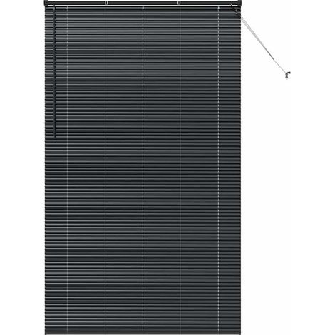 Maison Exclusive - Tendaggi a veneziana Nero 220 x 135 cm Alluminio