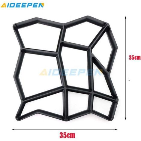 Moule de pavage - 36x36CM - Plastique - Réutilisable - 9 grilles (1/3)