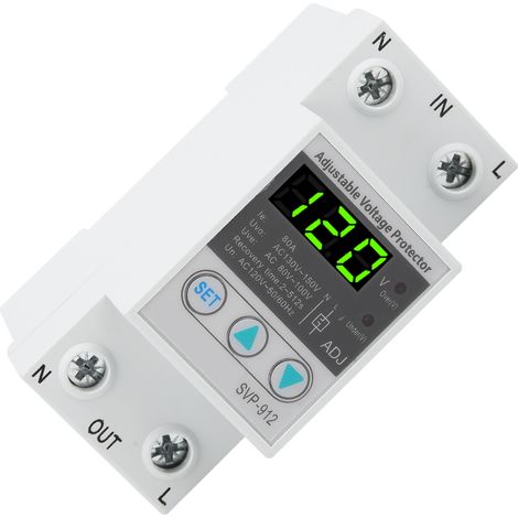 Interrupteur de protection automatique réarmable sous tension réglable SVP912 120VAC (80A) (1/5)