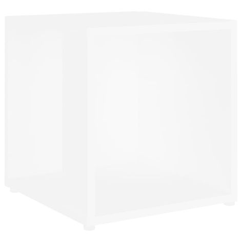 vidaXL Tavolino Bianco 33x33x34,5 cm in Legno Multistrato (1/5)