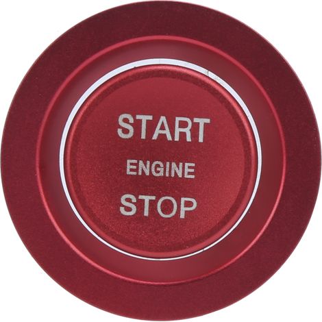 Couvercle de commutateur de bouton d'allumage de moteur de voiture en alliage d'aluminium avec remplacement de bague extérieure pour Range Rover 2013-up (1/5)