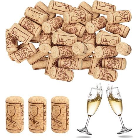 Bouchon Liège Naturel - 100 pièces, Bouchon Liège 21x40mm - Vin/Champagne/Bière (1/5)