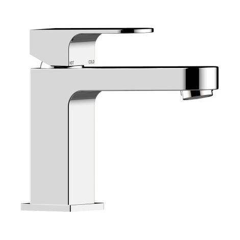 Mitigeur mécanique pour lavabo avec vidage et flexible en acier inoxydable chromé GILLO - BOSSINI Z00704030 (1/2)