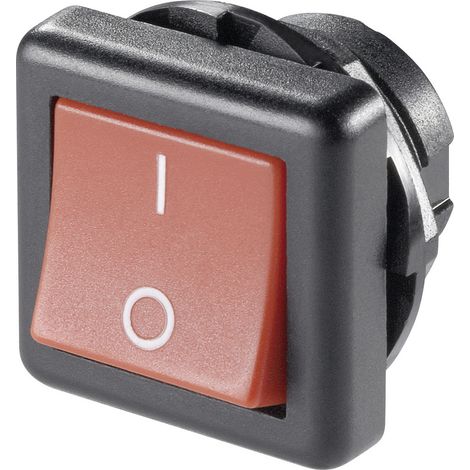 TRU COMPONENTS 1587563 Wippschalter TC-R13-136A-05 RED 250 V/AC 6 A 1 x Aus/Ein rastend 1 St. (1/2)
