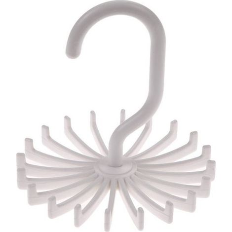 Peut contenir 20 bretelles châle porte-cravates détient cravates réglables sangle écharpe cintre crochet cravate écharpe sac de rangement 1 pièces (blanc) (1/5)
