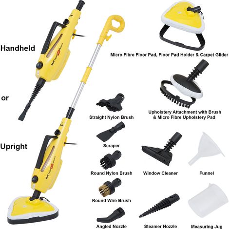 Wolf Super H2OT 12-in-1 Steam Cleaner, 1500W, Floor Carpet & Kitchen Cleaning Tool (1/5)