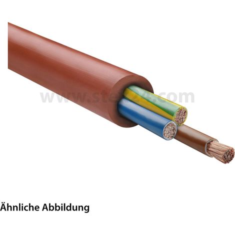 HELU KABEL SiHF 3G1mm² Silikonleitung AD 7,0mm Nennspannung Uo/U 300V/500V - 1 Meter