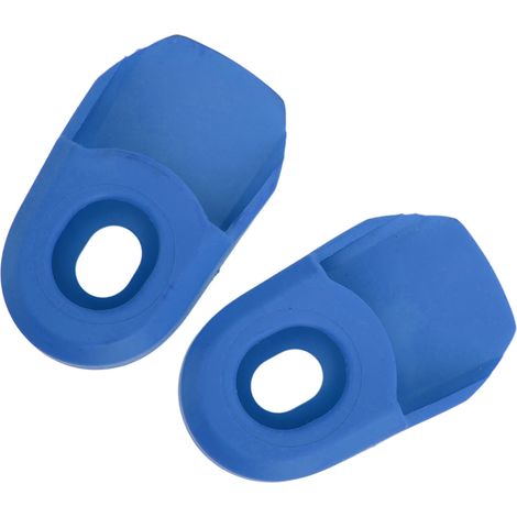 Set mit 2 Silikon-Kurbelschutzkappen für Fahrräder, blau (1/5)