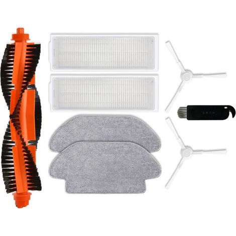 Parti di ricambio per robot aspirapolvere: spazzola laterale, filtro HEPA, mocio, panno, accessori (1/4)