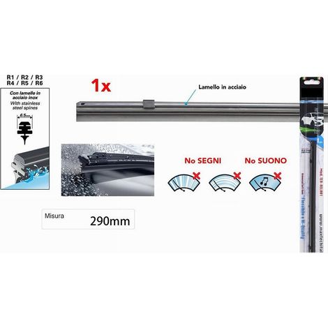 TRADE SHOP - Ricambio Gommino Per Spazzola Tergicristallo Nero 29 Cm Maxtech Ter-rel001 - (1/3)