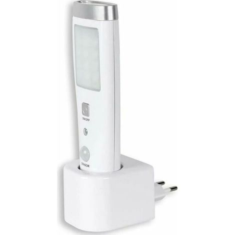 Lampe torche,Lampe de nuit, détecteur d'urgence, 3.7V/250MAH, batterie NiMH, blanc, 1788056mm, 1pc (1/4)