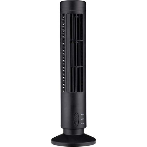 Ventilateur de tour USB sans lame, mini ventilateur de bureau électrique 2 vitesses, refroidissement à air silencieux (1/5)