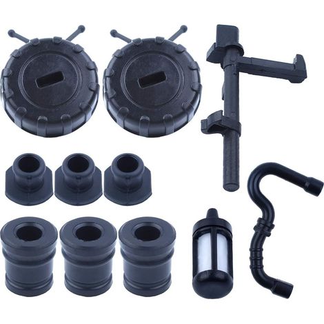 Kit bouchon tampon AV, tuyau de carburant, arbre de changement, compatible avec STIHL MS180 MS170 018 017 tronçonneuses à essence 11303500500, 11237912800 (1/5)