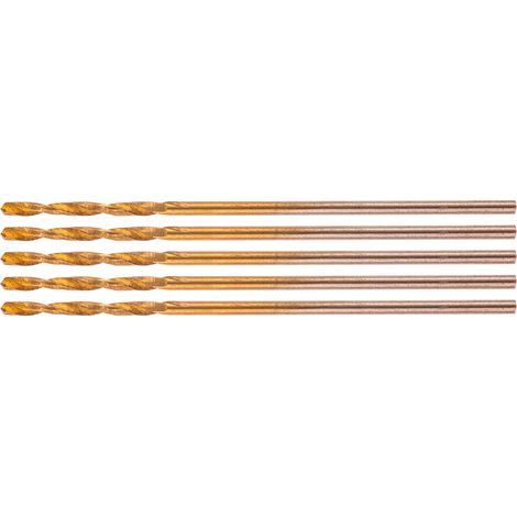 Punte da trapano per metallo HSS-TiN da 1,0 mm, 5 pezzi. (1/5)