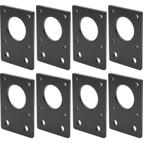 Support de moteur pas à pas 42, plaque de montage plate en alliage d'aluminium pour imprimante 3D, noir (1/5)