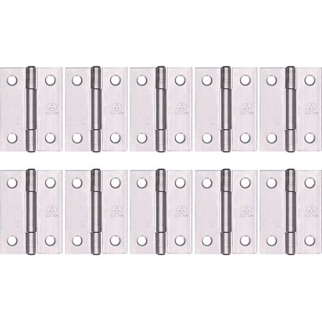 Charnière à ressort 304 inoxydable, 10 pièces, 2 pouces, accessoires de quincaillerie pour porte domestique (1/5)