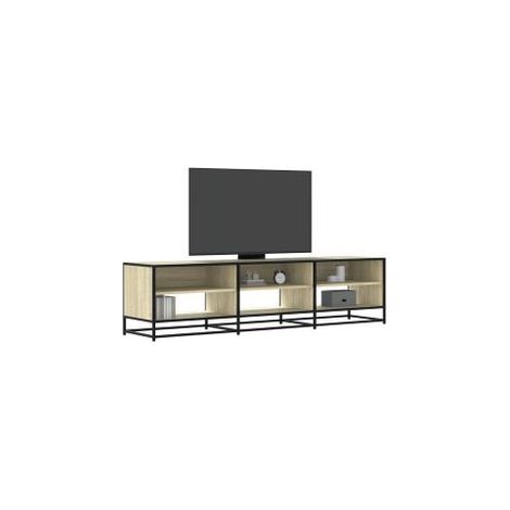 Meuble TV chêne sonoma 180x40x46 bois d'ingénierie (1/5)