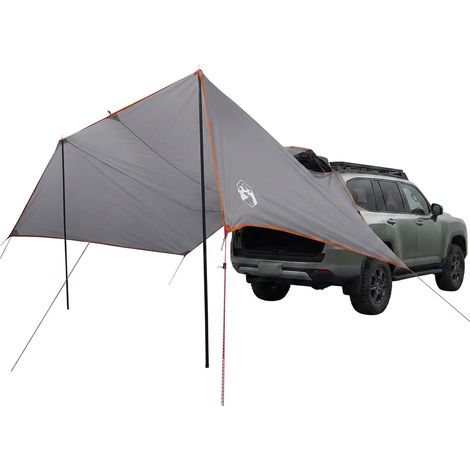 vidaXL Toldo para vehículo Gris y naranja 500 x 515 x 215 cm (1/2)