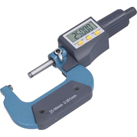 Micromètre Numérique Electronique, 25‑50mm/1-2" LCD Micromètre Numérique Extérieur, Haute Précision Micromètre d'Extérieur Micromètre D'épaisseur Outil de Mesure de La Longueur et épaisseur (1/5)