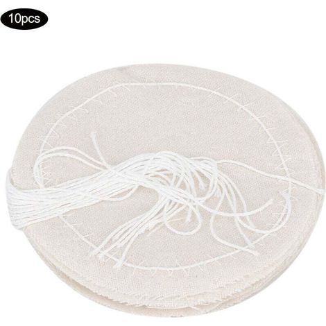 10 pièces de remplacement de tissu de filtre à café en coton réutilisable pour pot de siphon