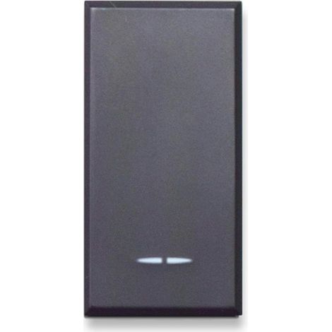 Tekla S44 Schalter, graue Farbe, 1P, 16AX, beleuchtbar, matte Oberfläche, 1M
