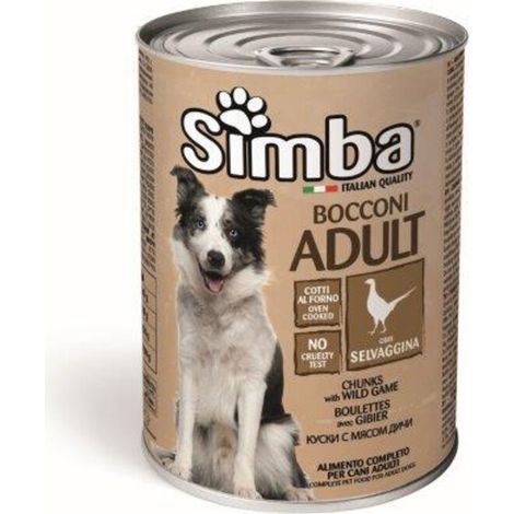 CIBO CANE MONGE SIMBA 415 G BOCCONC SELVAGG Q.TA 24