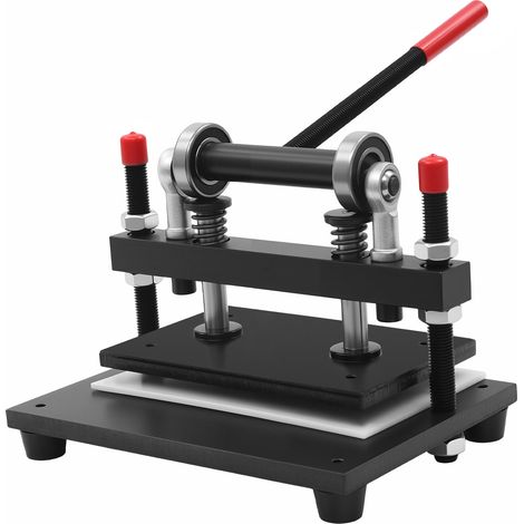 Manuelle Lederstanze Schneidemaschine Leder PräGemaschine Presse Schneiden Stahlplattenpress FüR Stoffleder Kunststoff Gummiplatten Lederschneidemaschine 12Mm Stahlplattenpresse PräGung 360 x 270MM (1/5)