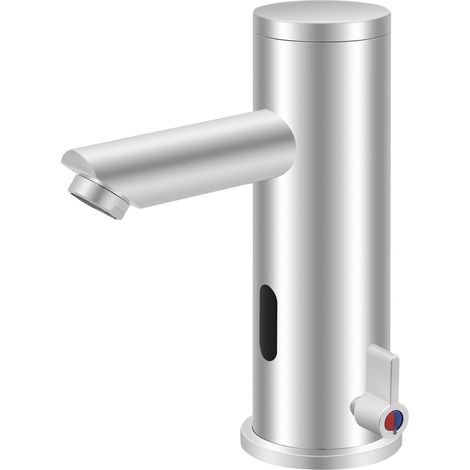 Robinet Salle de Bain Eau Chaude/Froide pour WC invités, Température réglable, Mitigeur Lavabo automatique sans contact, Capteur intelligent, Hygiénique & Économie d'eau (1/5)